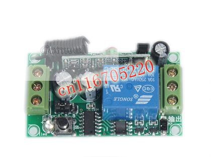 thumbnail image 2 of DC 12V 10A Relay 1CH Wireless RF Remote Control Switch Kit – Transmitter + Receiver 2 of 6