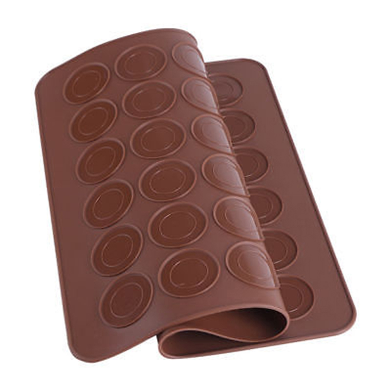 1pc 30 kavitet silikon bakverk tårta macaron makron ugn bakform mögel ark matta slumpmässiga klor