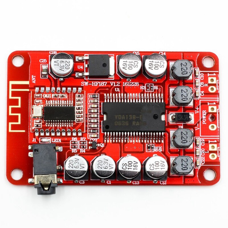 Yda138 Bluetooth cyfrowy 3.5Mm o klasy D stereofoniczny 2 kanałowy wzmacniacz mocy dla Yamaha