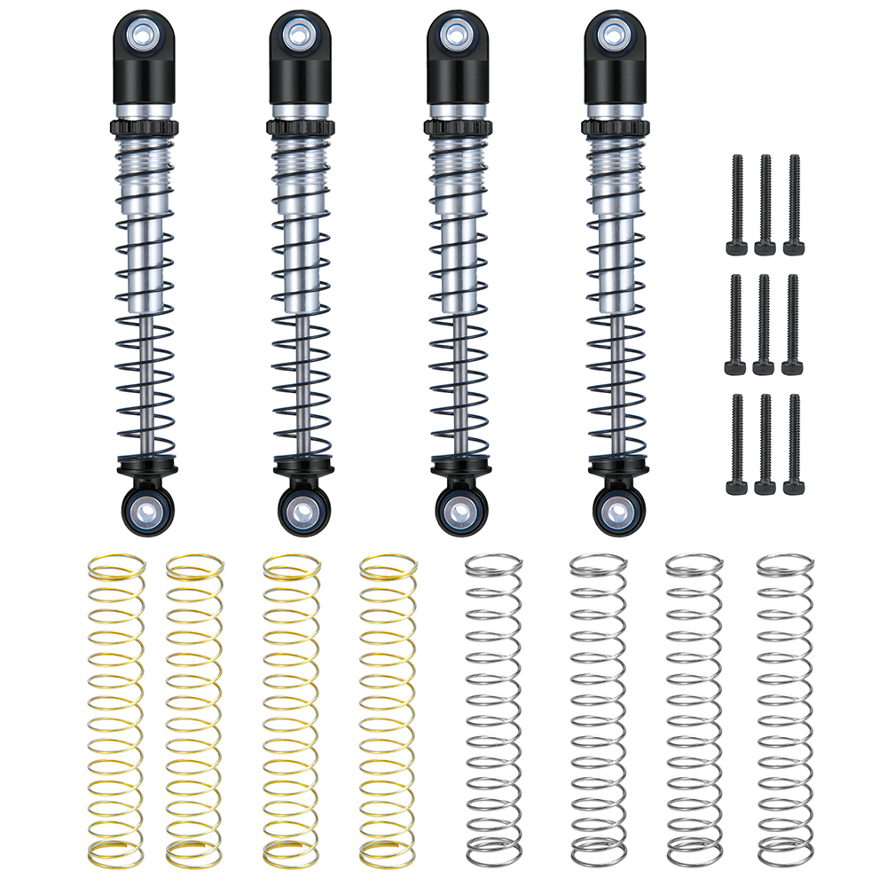 YEAHRUN 31/32/39, 5/43/48/53mm amortiguador de aleación de aluminio para Axial SCX24 1/24 RC coche camión actualización piezas Accesorios