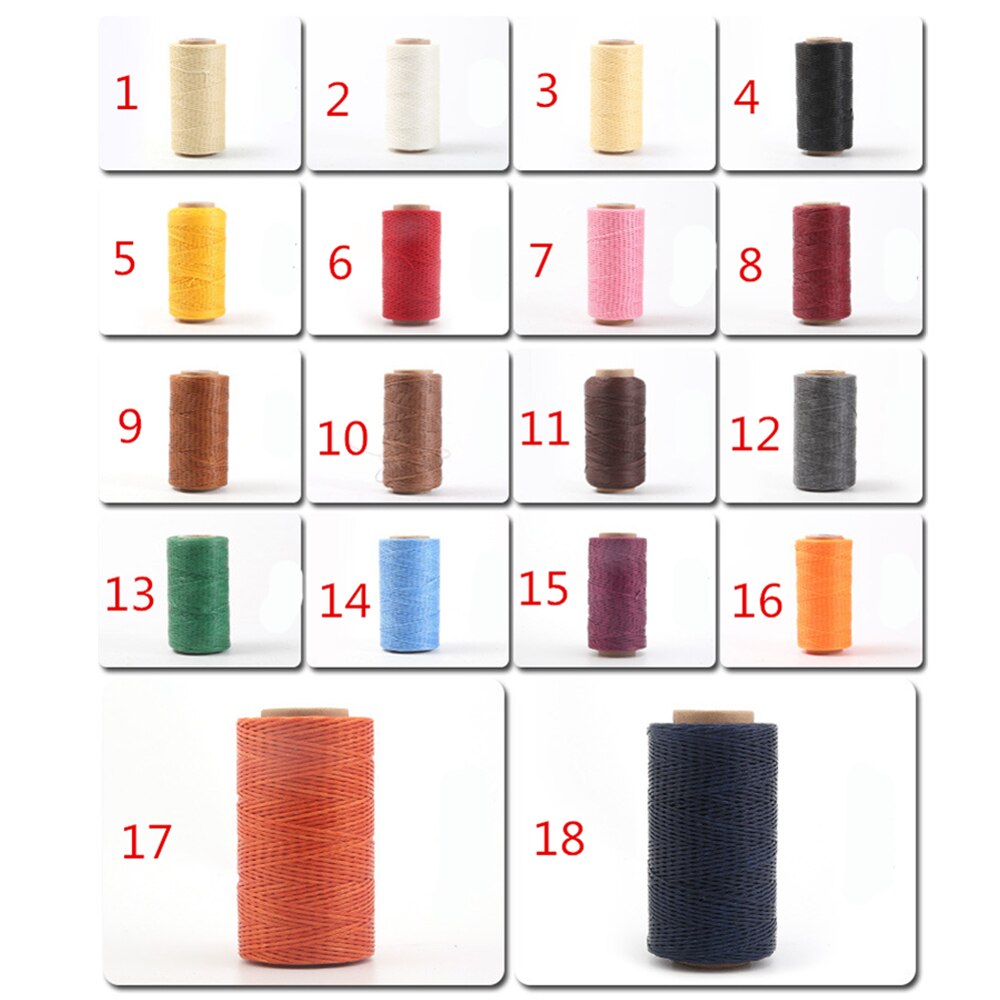 Colorful Leather Sewing Waxed Thread-Practical Long Stitching Thread for Leather Craft DIY Bookbinding Shoe Repairing Projects