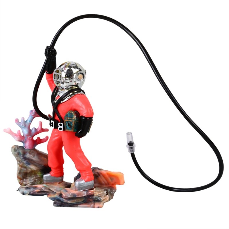 Fish Tank Aquarium Decor Funny Diver Hunter Home Ornament Aquarium Accessory Aquatic Landscape for: r