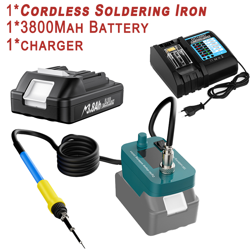 60W Akku-Lötkolben Werkzeug für Makita BL1830 18V Batterie BL1840 BL1850 BL1860 Batterie für DIY Reparatur