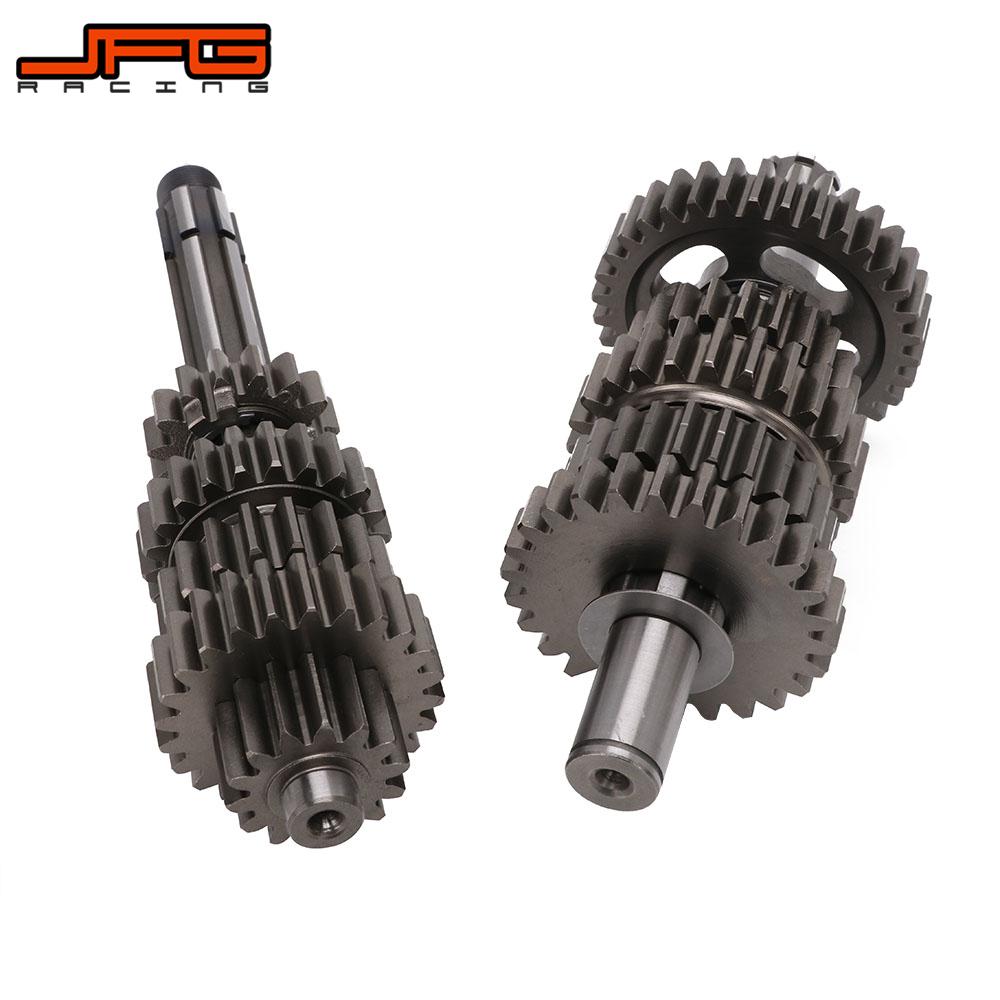 Motorcycle Transmission Gear Box Main Counter Shaft Kit For ZongShen ZS 190cc Engine Pit Dirt Bike