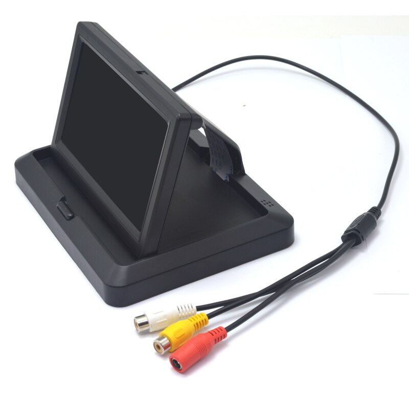 Składany wyświetlacz samochodowy wyświetlacz wideo HD parking samochodowy ekran TFT LCD 4.3 lub 5 cali, z kamerą tylną
