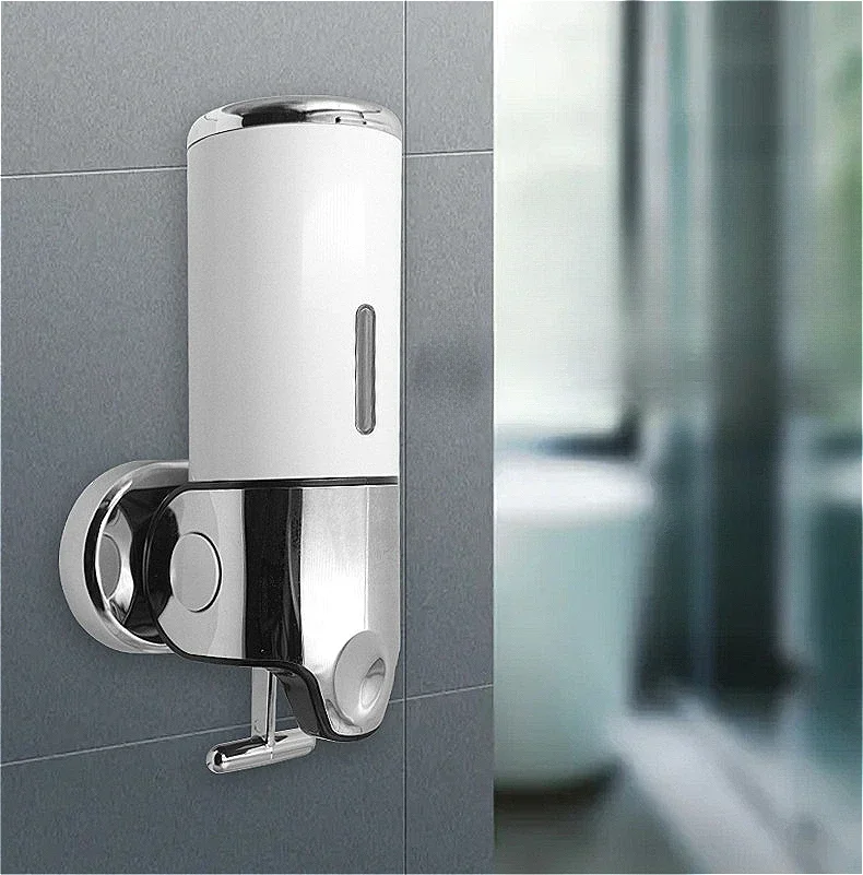 Dispenser di sapone Dispenser di shampoo Hotel Bagno WC Shampoo a parete Gel doccia Press Box Pompa per sapone Barile Liquido a mano: Borgogna
