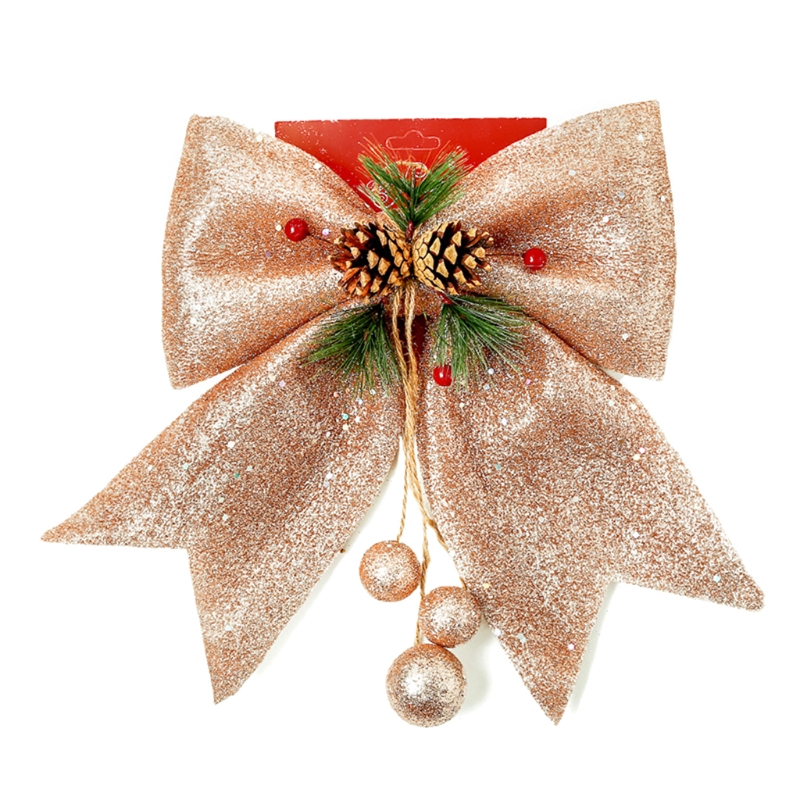 Kerst Strikken Met Dennenappels Voor Krans Guirlande Decoratie Xmas Tree Topper Ornamenten Indoor Outdoor Craft