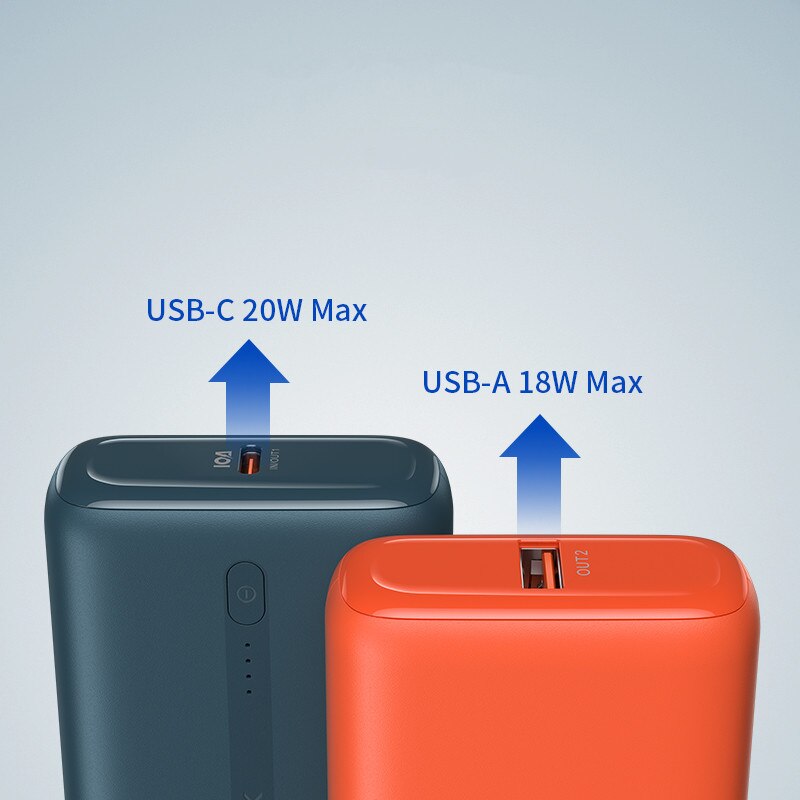 Jsaux – chargeur Supermini 22.5W 10,000mAh PD, charge rapide, batterie externe Mobile
