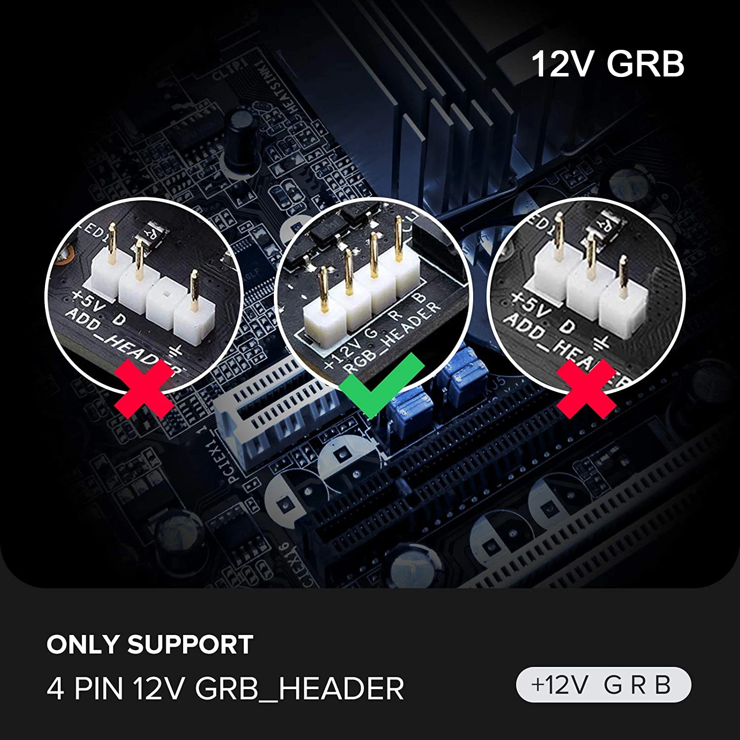 Tira de luz LED Digital direccionable Rainbow PC 5050 RGB WS2812b para 5V 3pin 12V 4pin ARGB PC Asus Aura Sync Fusion MSI Mystic
