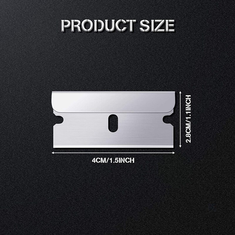 20 Pieces Single Edge Cutter Blade Box Carton Cutter Replacement Blades, Glass and Paint Scraper Razor Blades