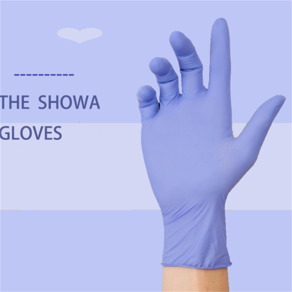 Gants violets en Nitrile pour femmes, 100 pièces, alimentaire, mécanicien, étanche, travail de laboratoire, nettoyage ménager, sécurité, synthétiques jetables
