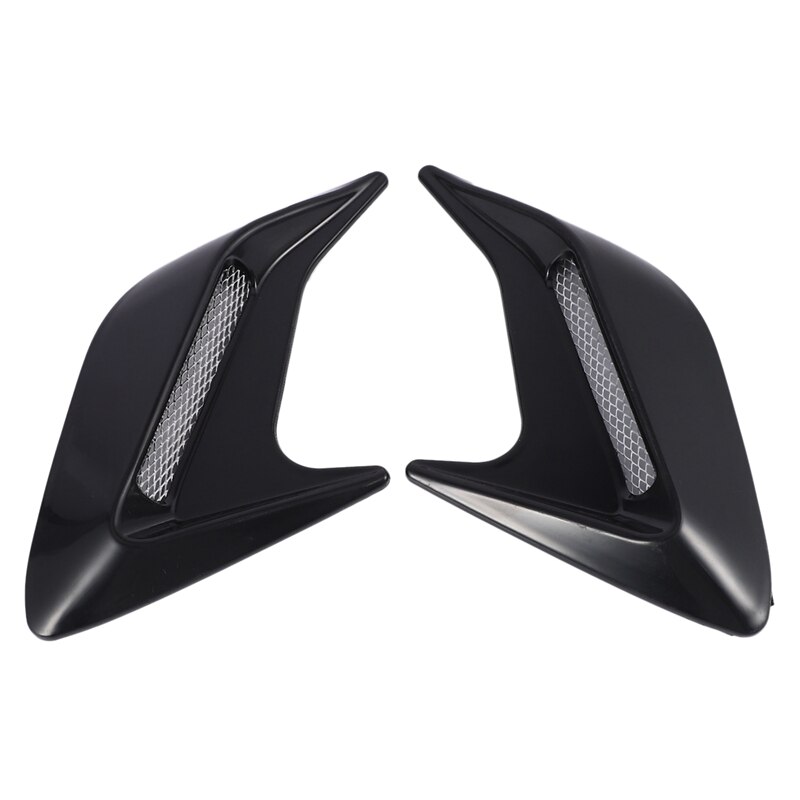 2 Stuks Auto Auto Side Vent Air Flow Spatbord Intake Sticker Universal Black