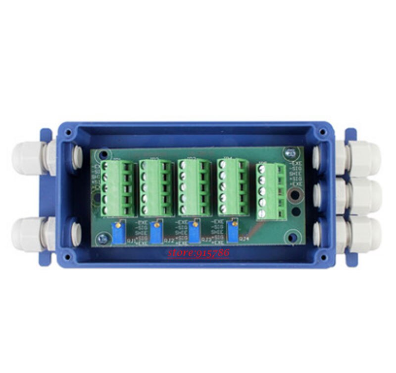 load cell junction box/5 hole 4 wire junction box / anti-corrosion small floor scale junction box /simulation Weighing sensor
