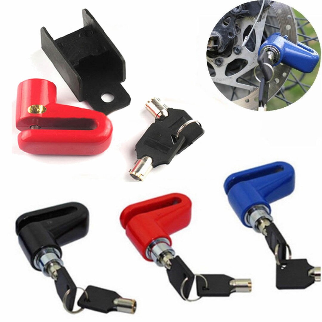 Anti-diefstal Fietsslot Zware Motorbike Veiligheid Rem Scooter Disc Lock Hangslot Met 2 Sleutels Fietsen Lock accessoires