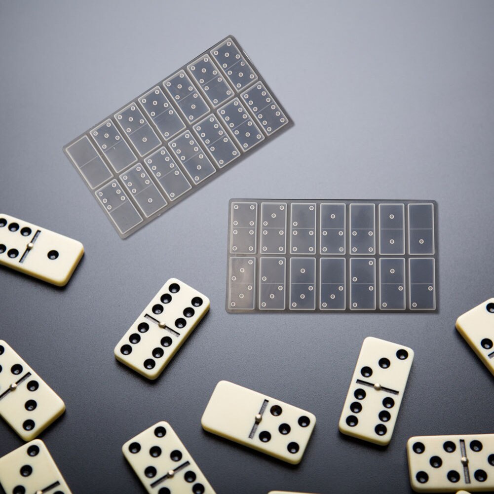 domino gry formy 2 sztuk domino kształt silikonowe formy epoksydowe rzemiosło żywiczne DIY mydło DIY zakładki odlewania formy