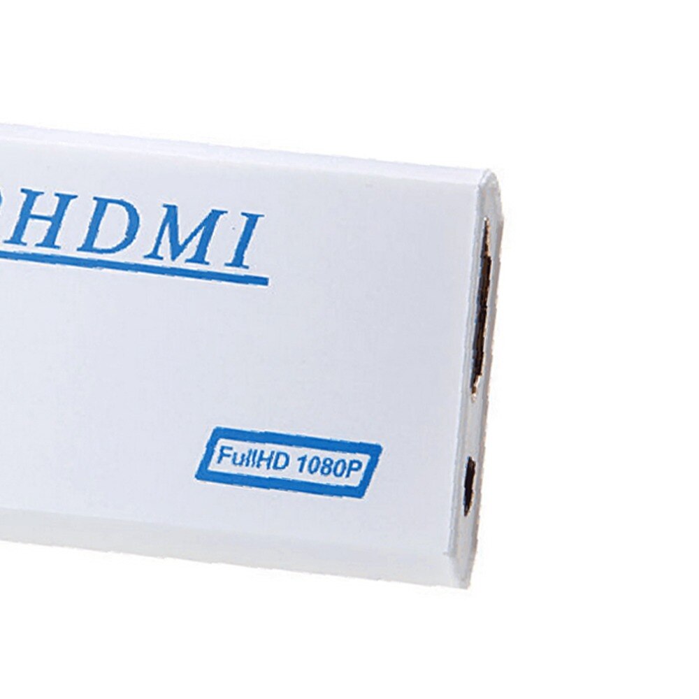 Para Nintendo para Wii sin complicaciones Plug and Play para Wii a HDMI 1080p Adaptador convertidor Wii2hdmi 3,5mm caja de Audio para Wii-link