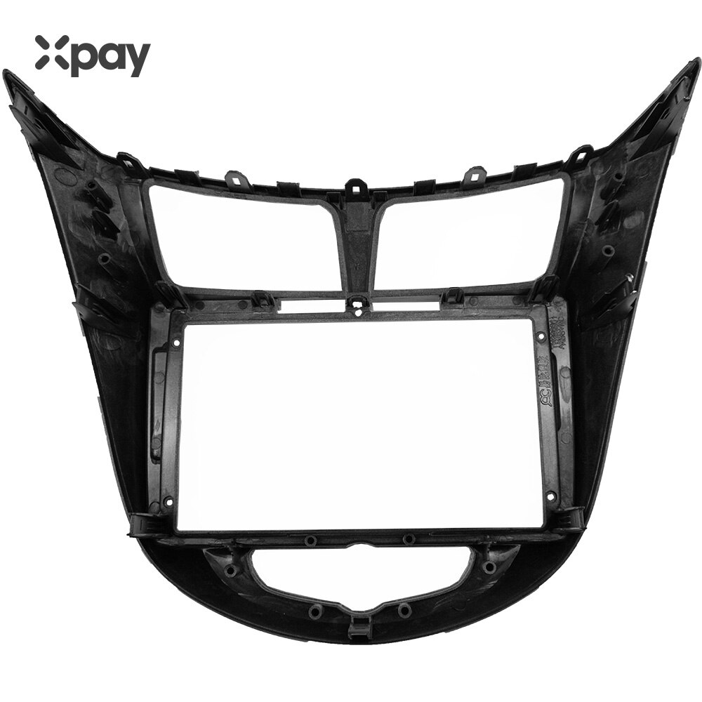 Xpay 9- inch 2 din autoradio dashboard voor hyundai solaris 1 stereopaneel voor montage van autopaneel dual din cd-frame