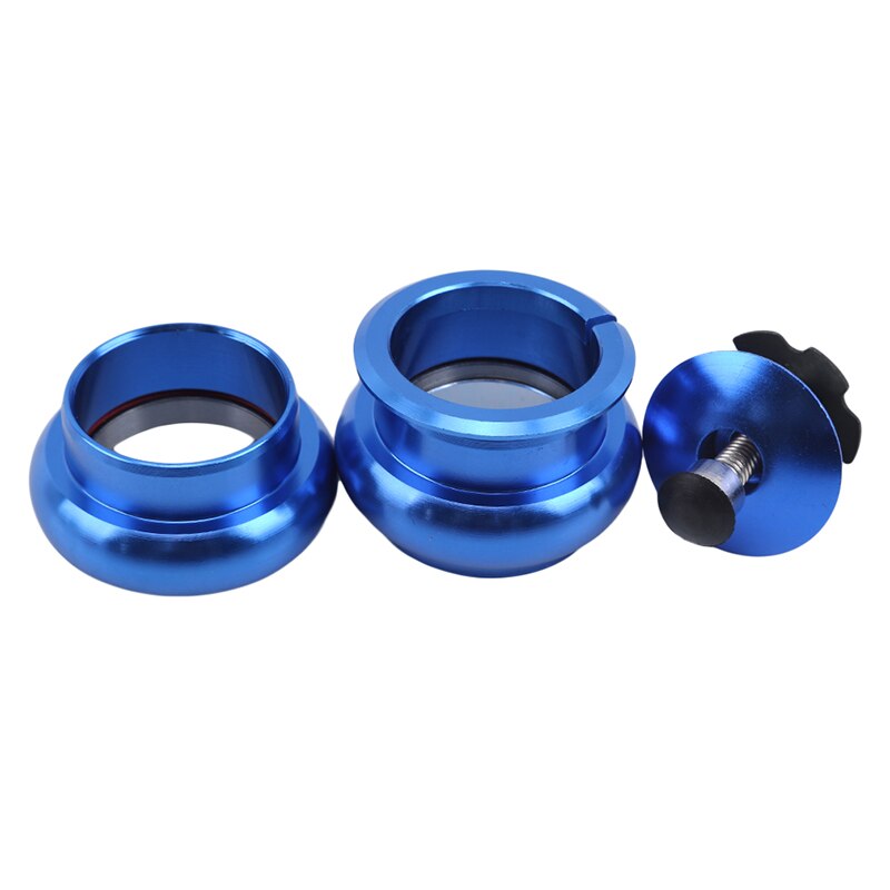 Bike Headset 34MM Mountain Bike Road Bike Headsets Threadless External Headsets Sealed Cartridge Bearings Bicycle Parts: blue