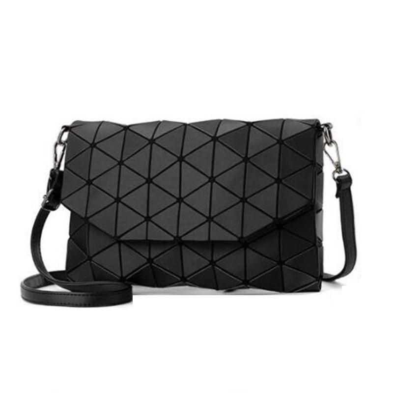 Matte Vrouwen Avondtasje Schoudertassen Meisjes Flap Handtas Mode Geometrische Casual Clutch Messenger Bag