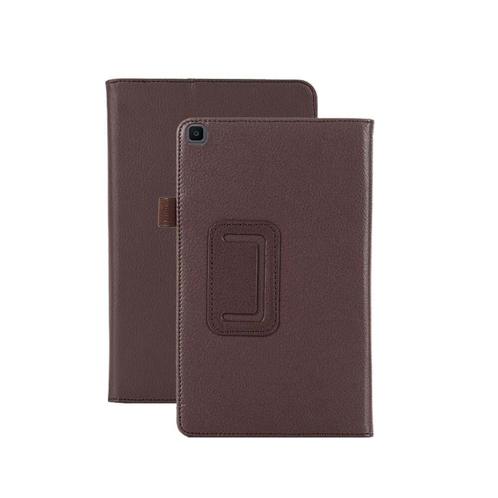 Capa para samsung galaxy tab um 8.0 2019 SM-T290 t295 suporte de couro do plutônio caso inteligente capa para samsung galaxy tab: Brown