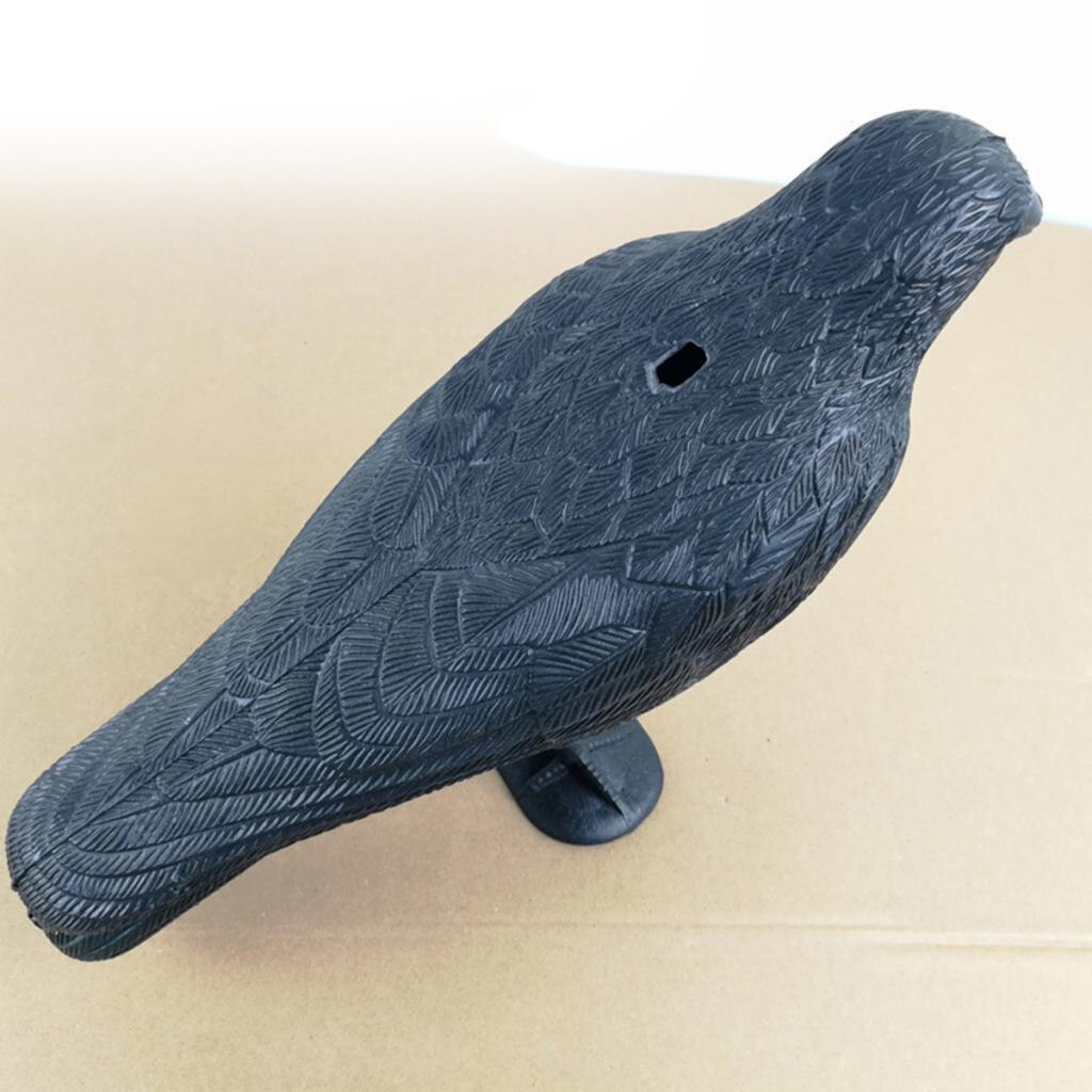 Garden Decors Lifelike Crow Decoys Raven Decoying Yard Scarer Shooting