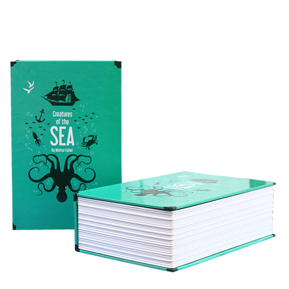 Mini Dictionary Password Box Home Password Code Book Safe Saving Pot Storage Box Book Password Box Craft: Green