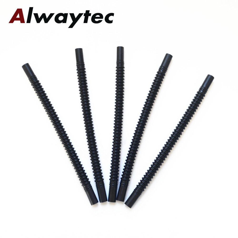 ID8mm 200mm Black PA12 plastic bendable assembly line corrugated bellows pipe for fuel pump