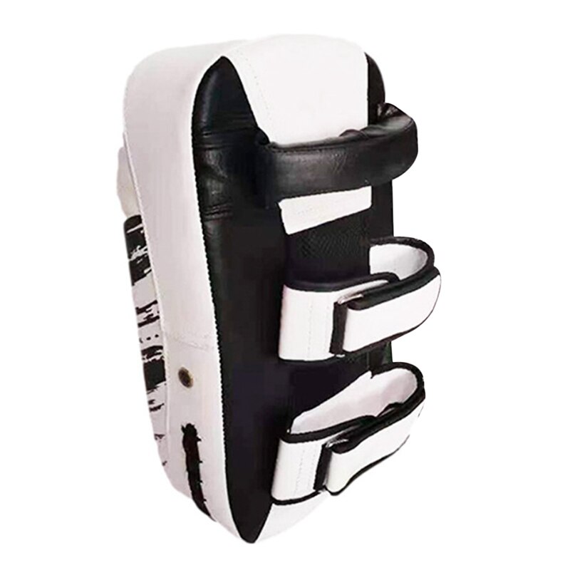 ELOS-Kicking Shield MMA Thai Pad Training Kickboxing Muay Thai Shield Leather Practicing Hand Pad Taekwondo Exercise: white