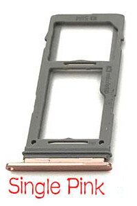 10pcs/lot For Samsung Galaxy S10 S10 Plus SIM Card Slot SD Card Tray Holder Adapter: 10pcs-ingle pink