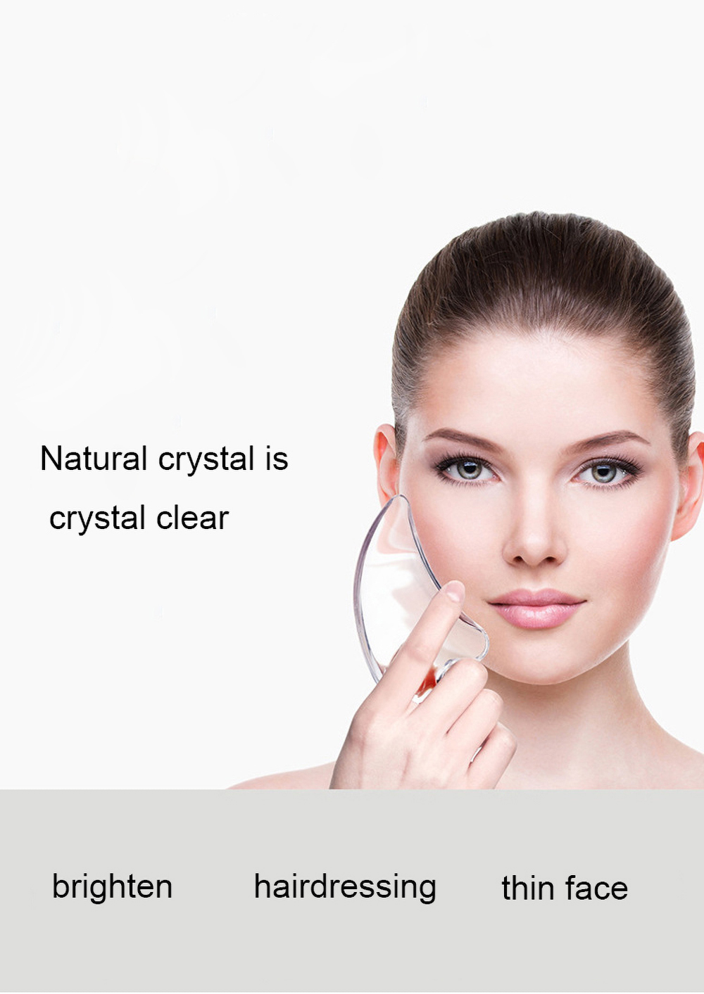 Facial Massage Gua Sha Board Crystal Gua Sha Face-lifting Artifact Lifting Facial Beauty Beauty-beautifying Gua Sha Board