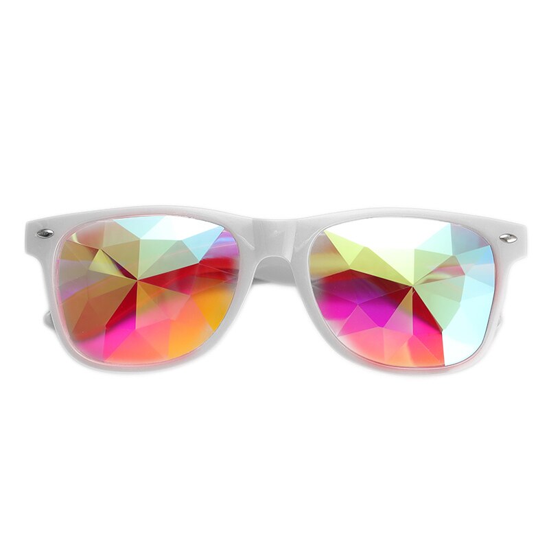 Kaleidoscope Glasses - Rainbow Prism Rave Festival Eyewear - Red & Blue 3D Effect for EDM Parties