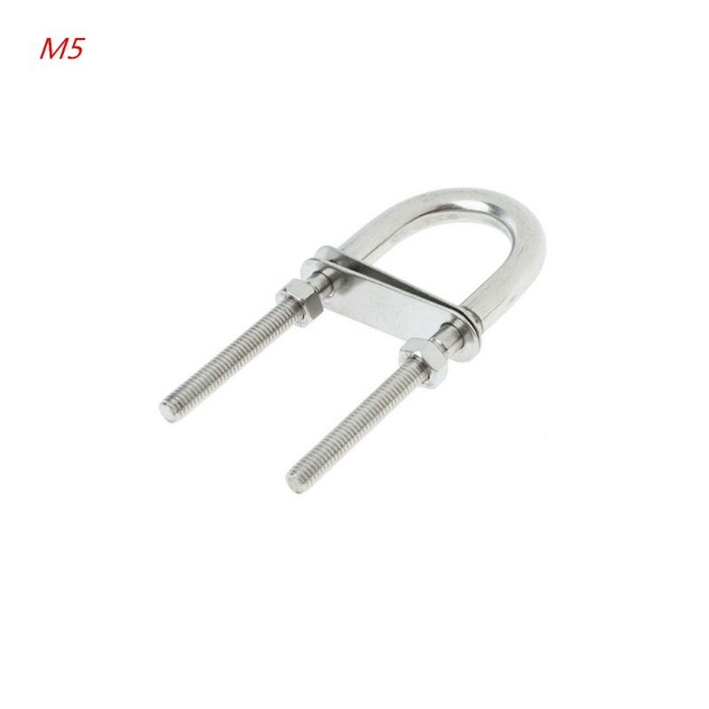 304 rustfritt stål marine tau rigging baug akter øye u-bolt yacht båt maskinvare: M5