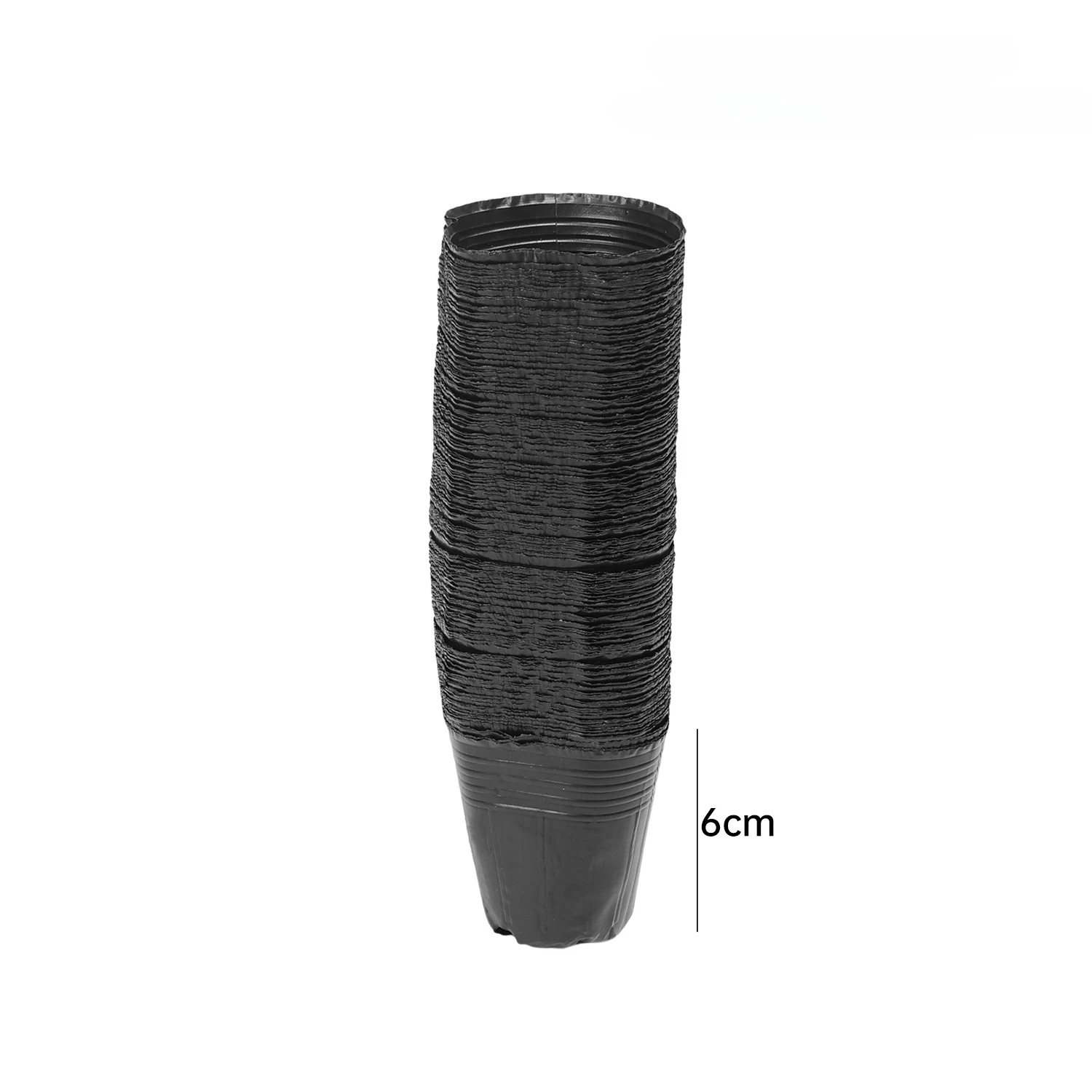 50/200 Uds. Macetas de plántulas negras para vivero, taza de cultivo de inicio de semillas, contenedor de plantas y flores, caja de verduras para jardín, herramientas de jardinería para el hogar: BLANCO / Pequeño