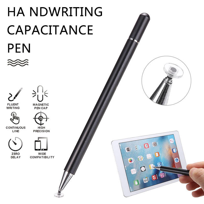 Magnetische Tape Vervanging Pen Hoofd Disc Capacitieve Tablet Stylus Pen 2 In 1 Mobiele Telefoon Stylus Tekening Tablet Pennen