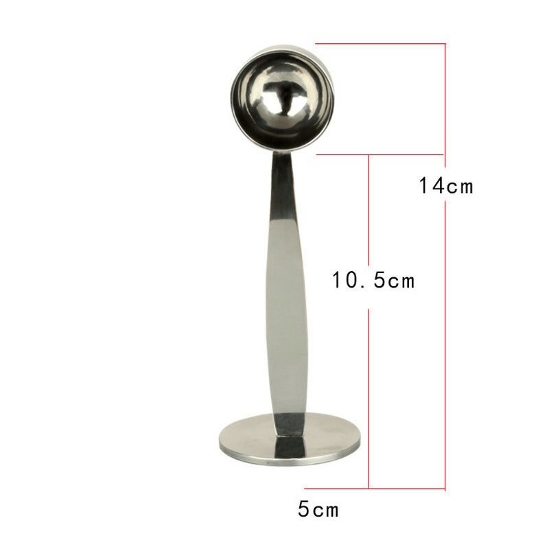 304 Stainless Steel Stand coffee Powder Measuring Tamper Spoon Stainless Steel Coffee & Tea Tools
