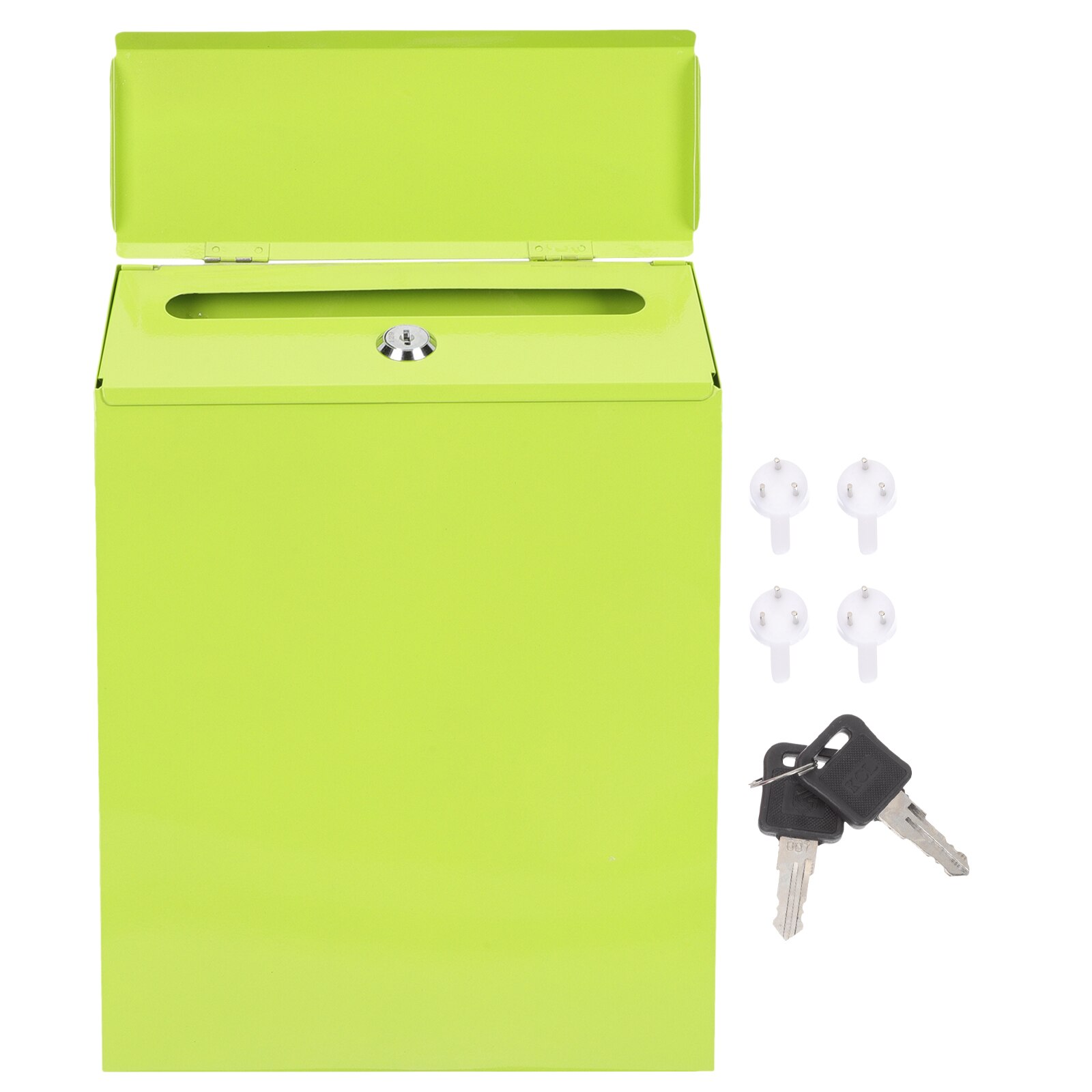 Household Letter Box Wall-mounted Mail Box Multi-function Box Letter Accessory: Light Green