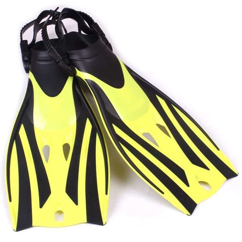 Diving Flippers Children Adjustable Scuba Kids Swimming Shoes Submersible Snorkeling Monofin Child Diving Fins: Yellow / L (EUR Size 32-36)