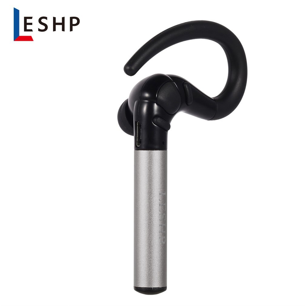 Leshp fone de ouvido sem fio fone de ouvido hd estéreo handsfree suporte a2dp reprodução música do carro: gray