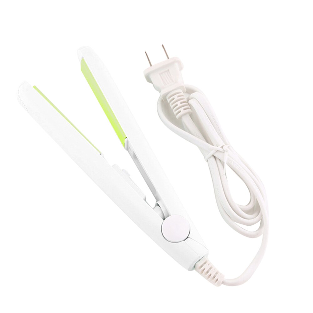 Mini rizos para alisar el cabello hierro rosa cerámica rizador hierro corrugado para el cabello herramientas de estilismo volumen rizador de pelo UE: Blanco