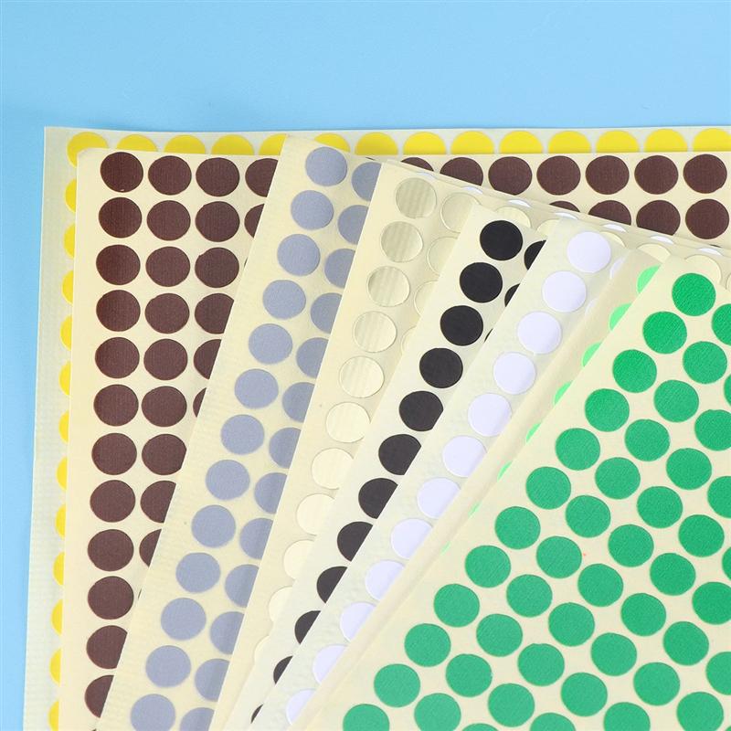 30 stücke 6mm Bunte Punkte Aufkleber Etiketten Klebstoff Druck Papier Punkt Etikett Klassifizierung markieren Aufkleber für Erwachsene freundlicher