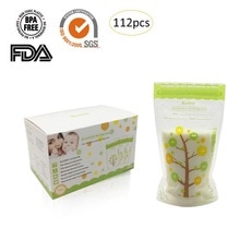 112 stk 235ml mælke fryseposer modermælk babymad opbevaring modermælk opbevaringspose babysikre fodringsposer fodring