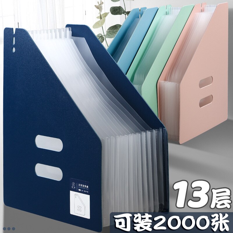 Verticale Orgel Pack Onderzoek Papier Opslag En Sorteren Multilayer Bestand Mappen Studenten Met Classificatie Uitbreiding Zak: 6