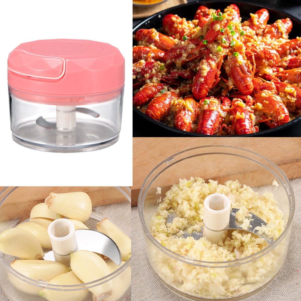 Rustfrit stål manuel hvidløg presser knuser klemme madlavning chopper løgskærer vegetabilsk frugt ingefær hvidløg knuser