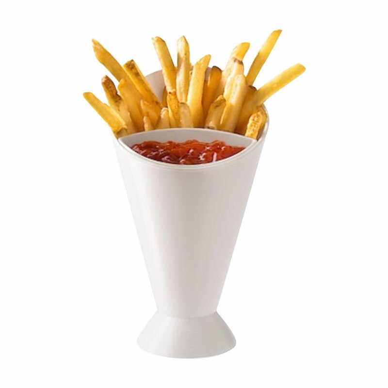 Freidora francesa, cono de papas fritas, copa para aderezo de ensalada, Cocina, Restaurante, herramienta para patatas, vajilla, surtido de salsa, Ketchup, taza de inmersión