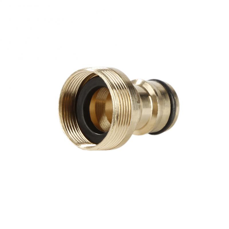 1pc Universal 23 Mm Quick Connector Brass Kitchen Bathroom Faucet Tap Connector Garden Watering Hose Water Connection Adapters