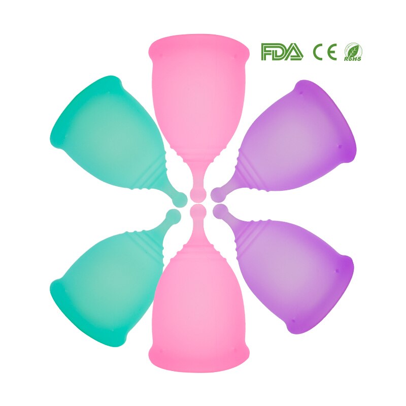Copa menstrual para mujer, Copa de higiene femenina, Copa Menstrual reutilizable de grado médico de silicona, 100%
