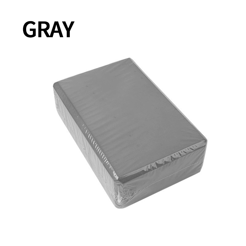 Bloques de construcción de Yoga, cubos, ladrillos de Pilates, esteras de refuerzo, suministros deportivos, equipo de ejercicio en casa, Fitness Eva, 1 ud.: Gris