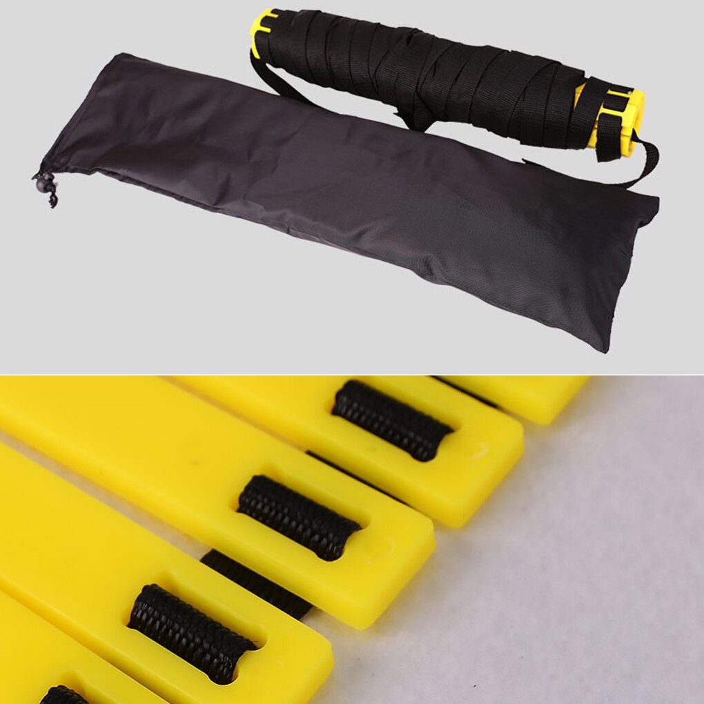 Beweglichkeit Geschwindigkeit Leiter Treppen Nylon Riemen Ausbildung Leitern agil Treppe für Fitness FußBall FußBall Geschwindigkeit Leiter Ausrügestochen