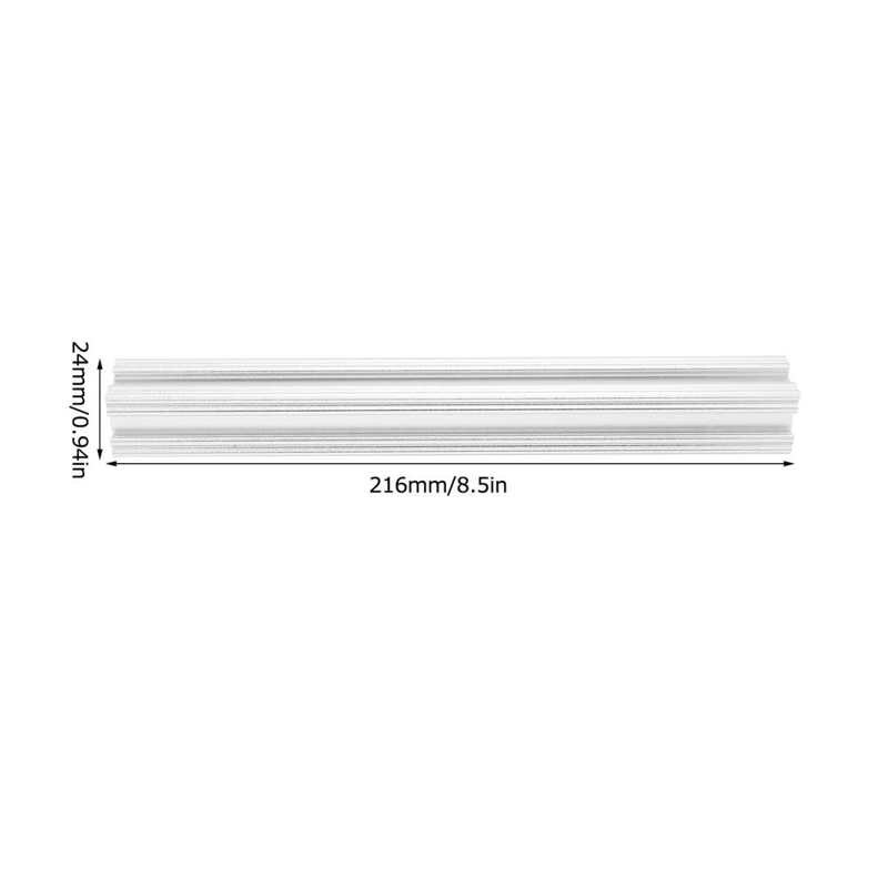 Extrusion Linear T-Slot Rail Beam Aluminum Industrial Supplies 24mm Length 43/48/72/96/144/216/240mm: 216mm