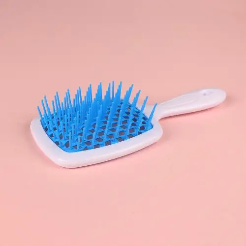 Detangling Brush Massage Combs Hollow Out Wet Curly Hair Brushes Tail Comb Set Edge Hair Brush Curly Hair Brush для волосся: PURPLE